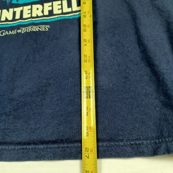 GAME OF THRONES Women's Size XL Navy Blue Graphic T-Shirt House Stark Winterfell - Picture 8 of 8